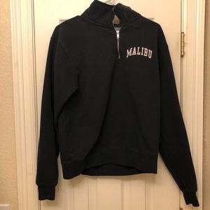 Brandy Melville Malibu Zip-Up (navy)